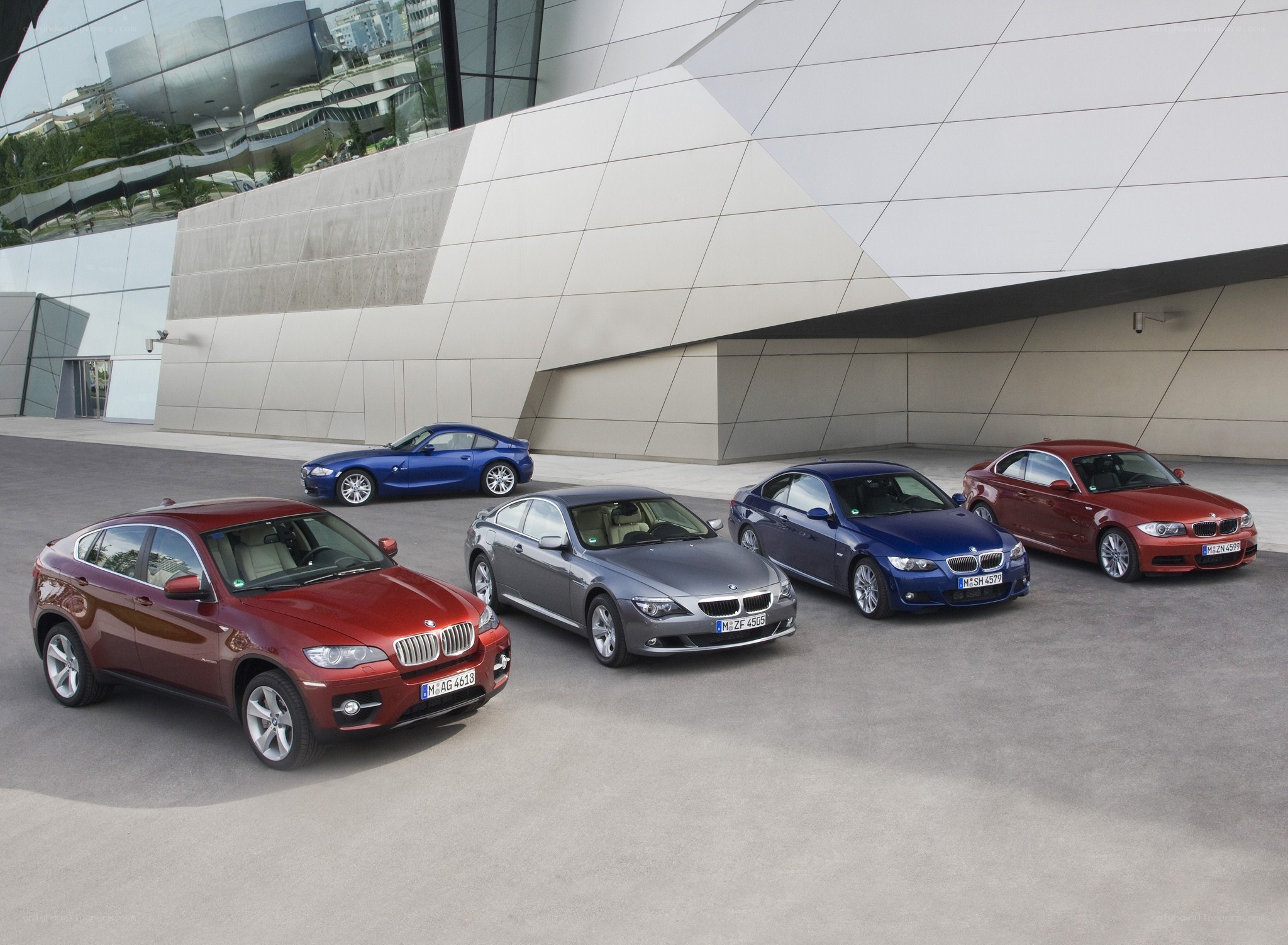 BMW car lineup display