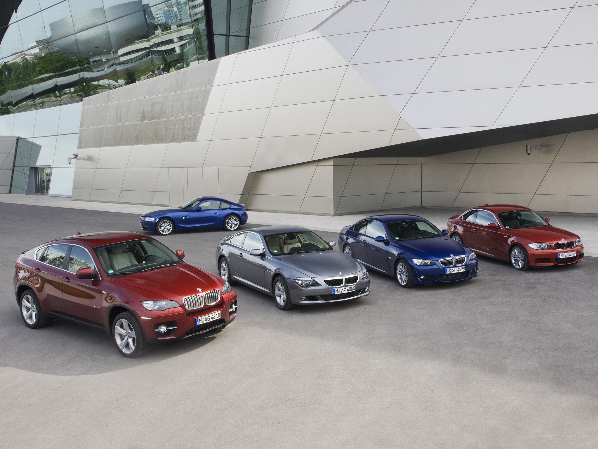 BMW car lineup display