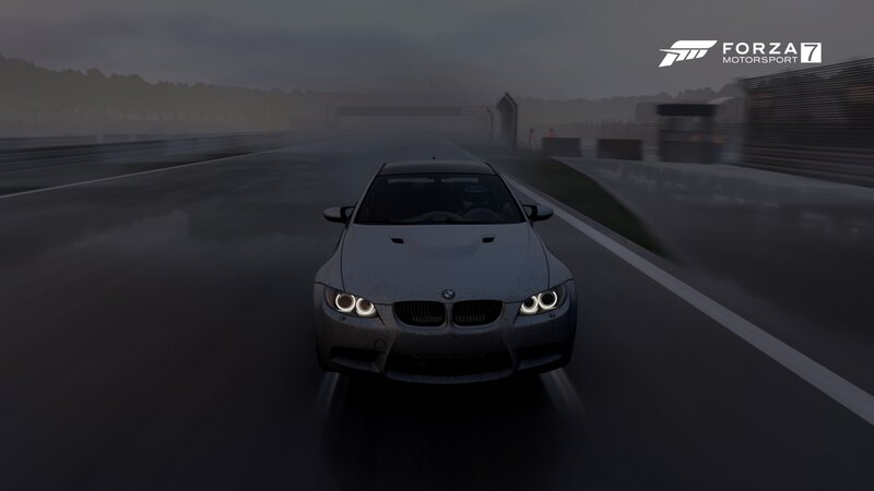 BMW Car on Racetrack