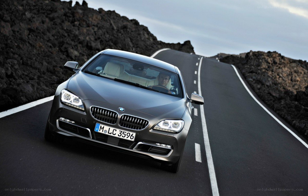 BMW car on winding road