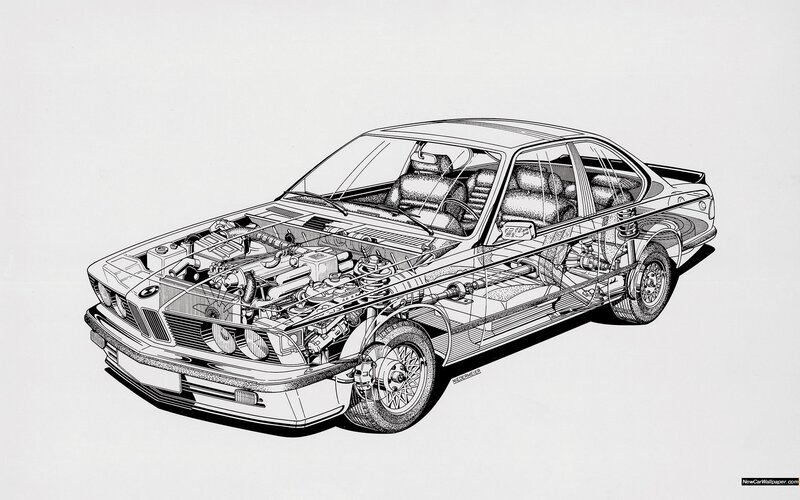 BMW car technical diagram