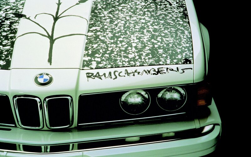 BMW car with custom artwork