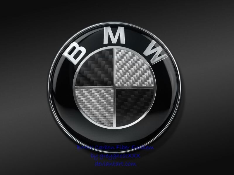 BMW Carbon Fiber Emblem