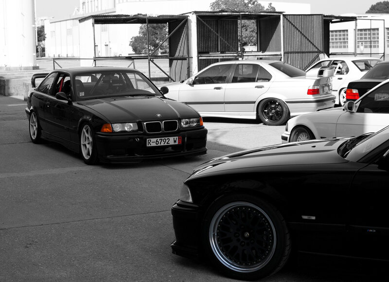 BMW cars at a meet