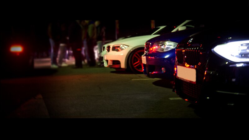 BMW Cars at Night — Black