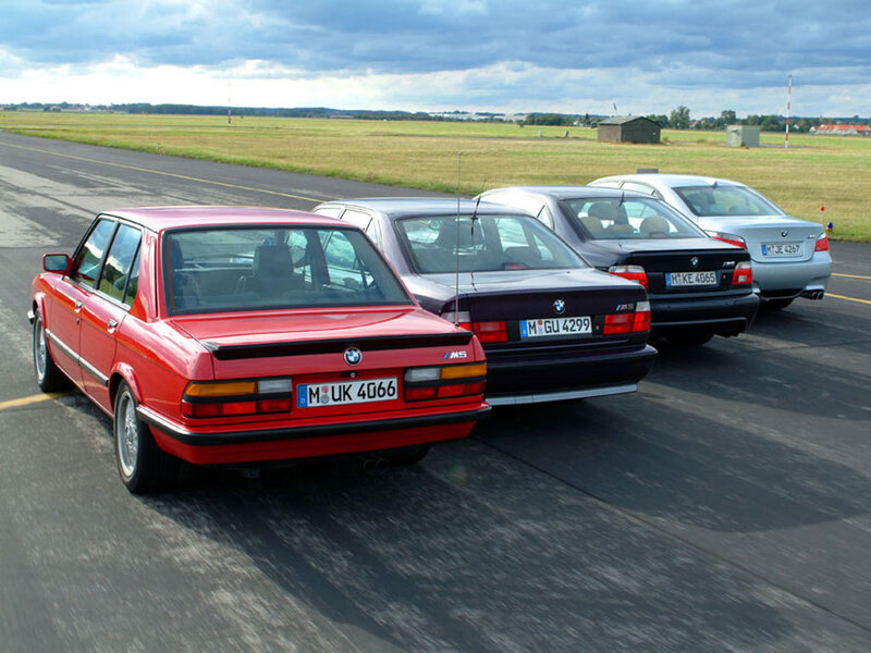 BMW cars on a track