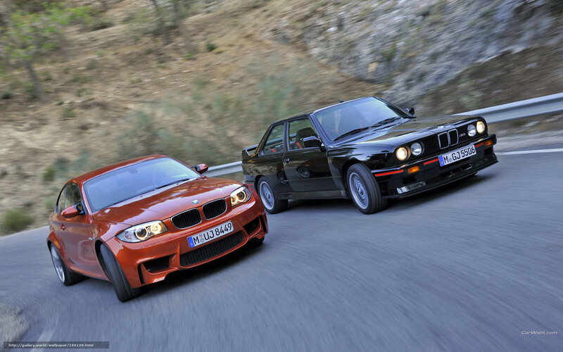 BMW cars on a winding road