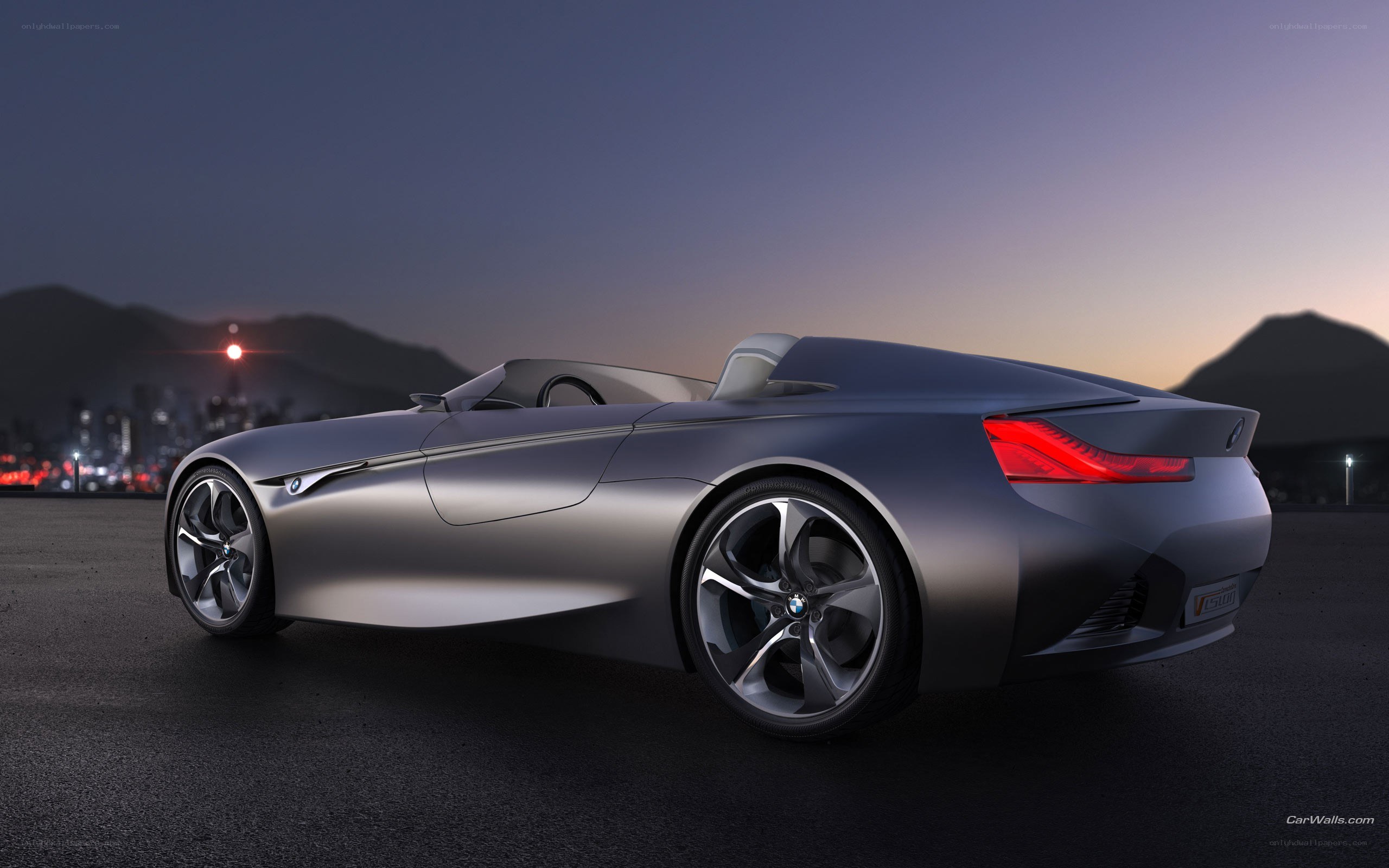 BMW concept car at dusk