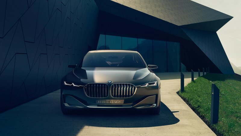 BMW Concept Car — Black, Dramatic, Afternoon