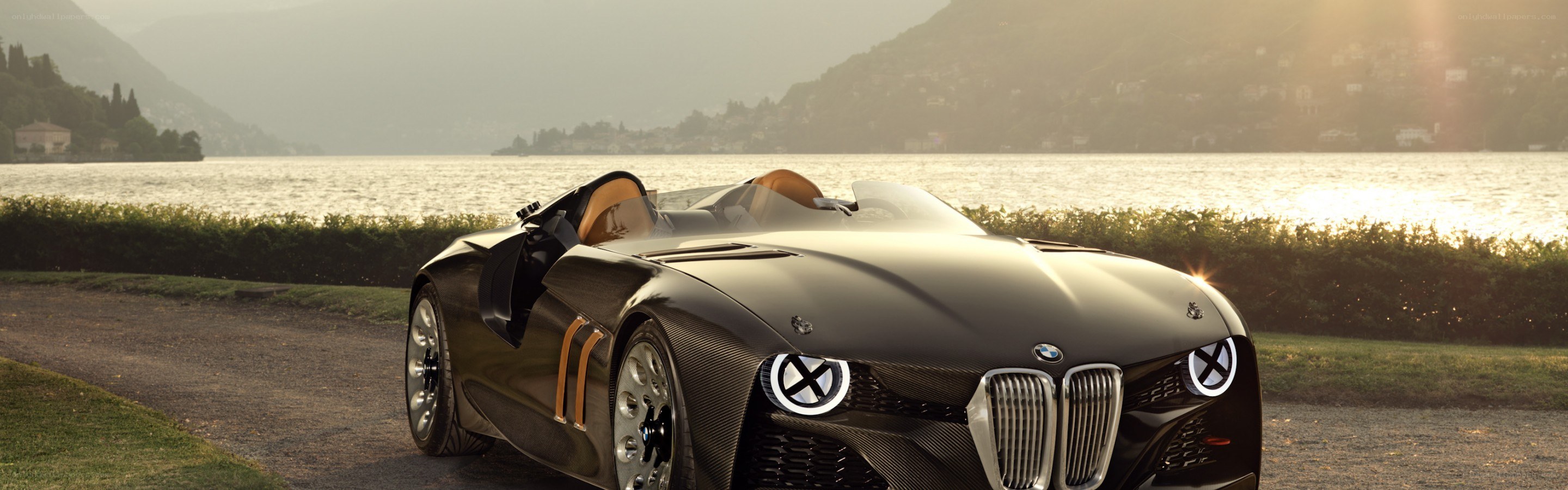 BMW concept car by a lake