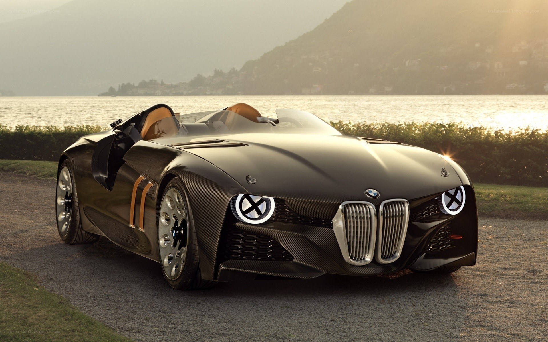 BMW concept car by lake
