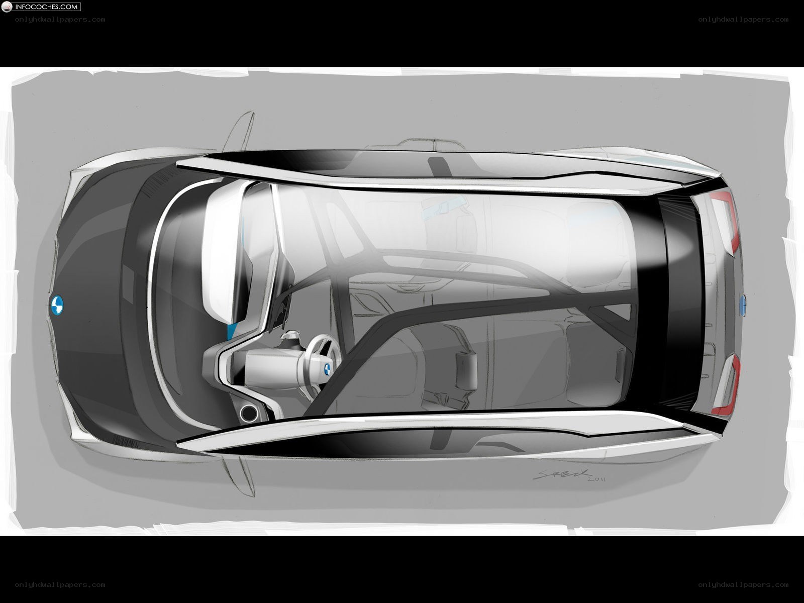 BMW concept car design sketch