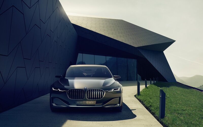 BMW Concept Car — Gray, Dramatic