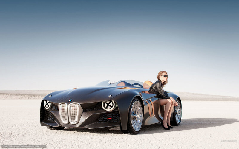 BMW concept car in desert