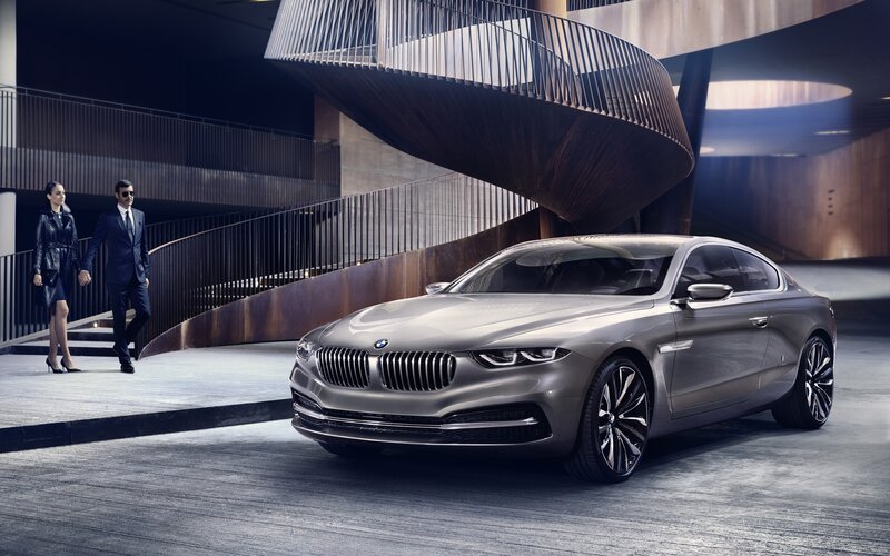 BMW concept car in modern setting