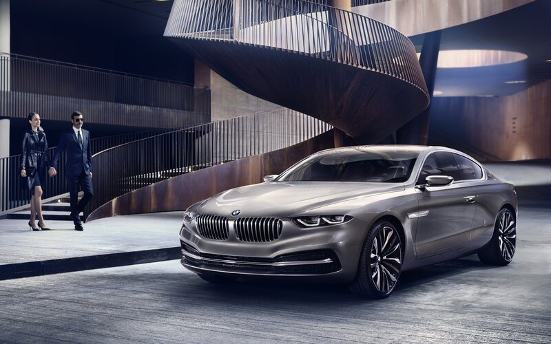 BMW concept car in modern setting