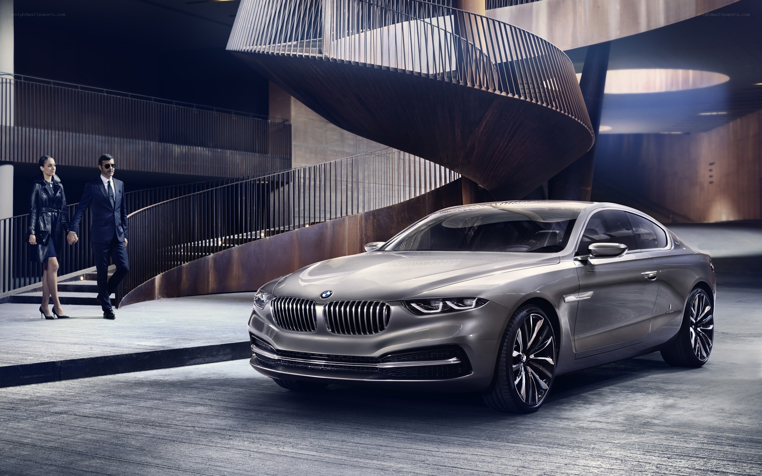 BMW concept car in modern setting