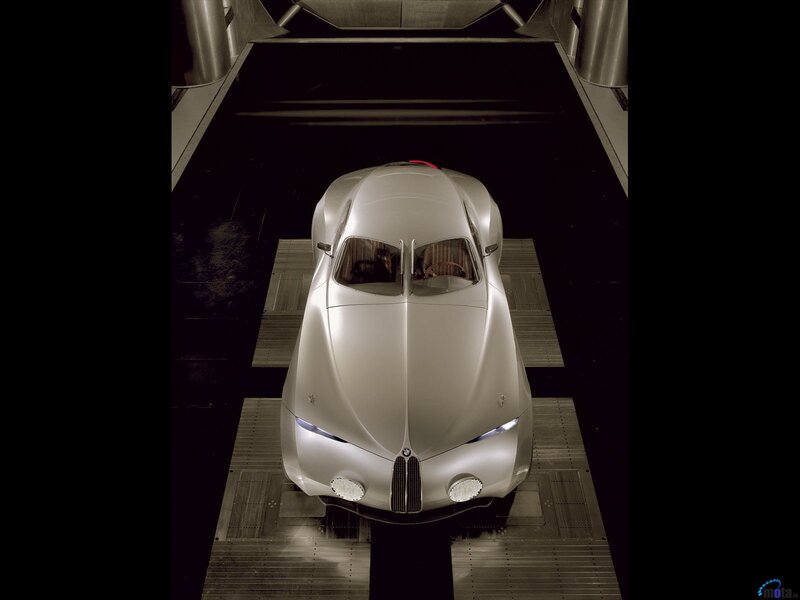 BMW concept car in wind tunnel