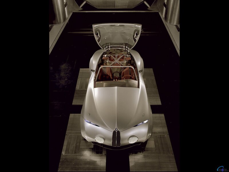 BMW concept car in wind tunnel