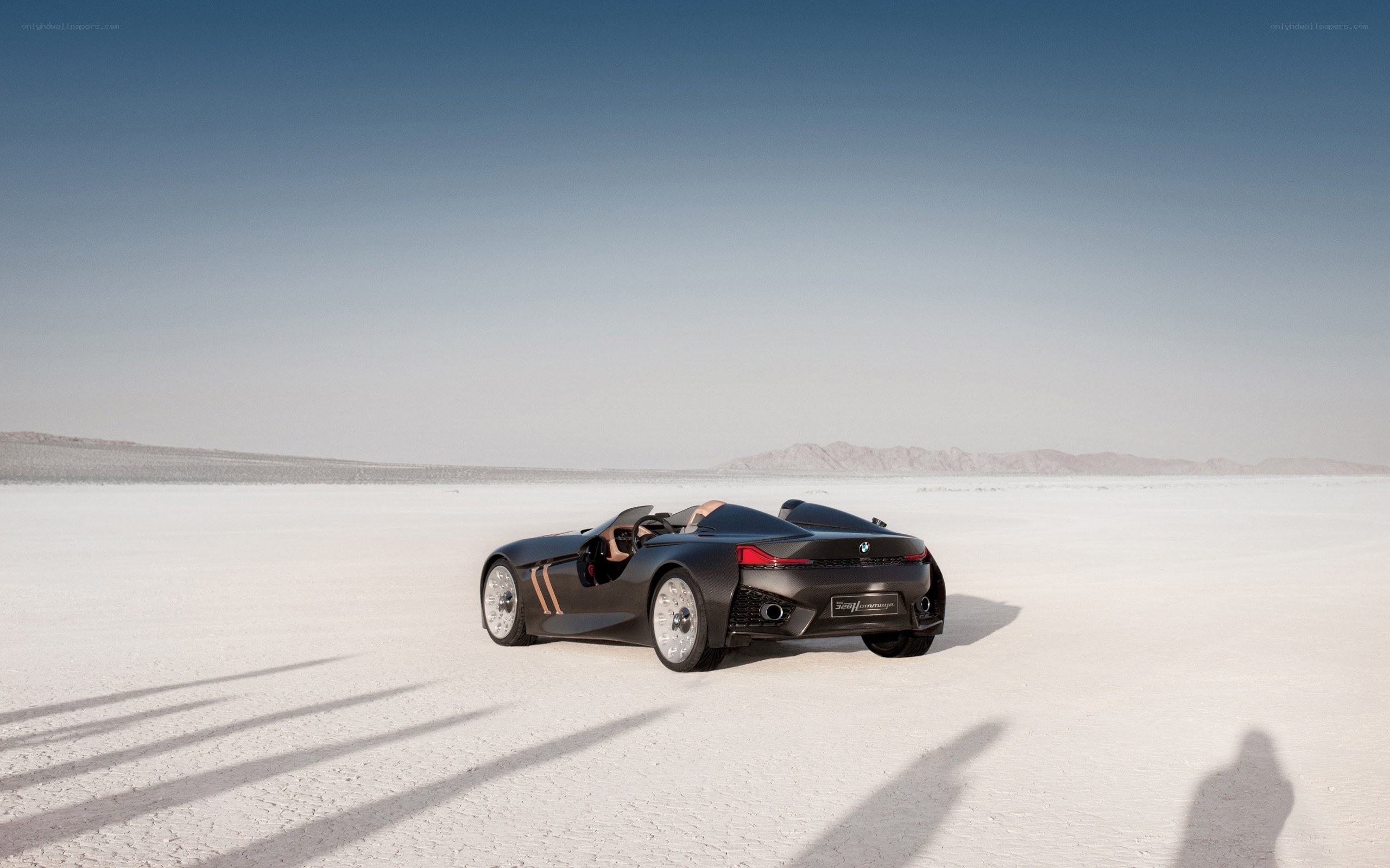 BMW concept car on salt flat