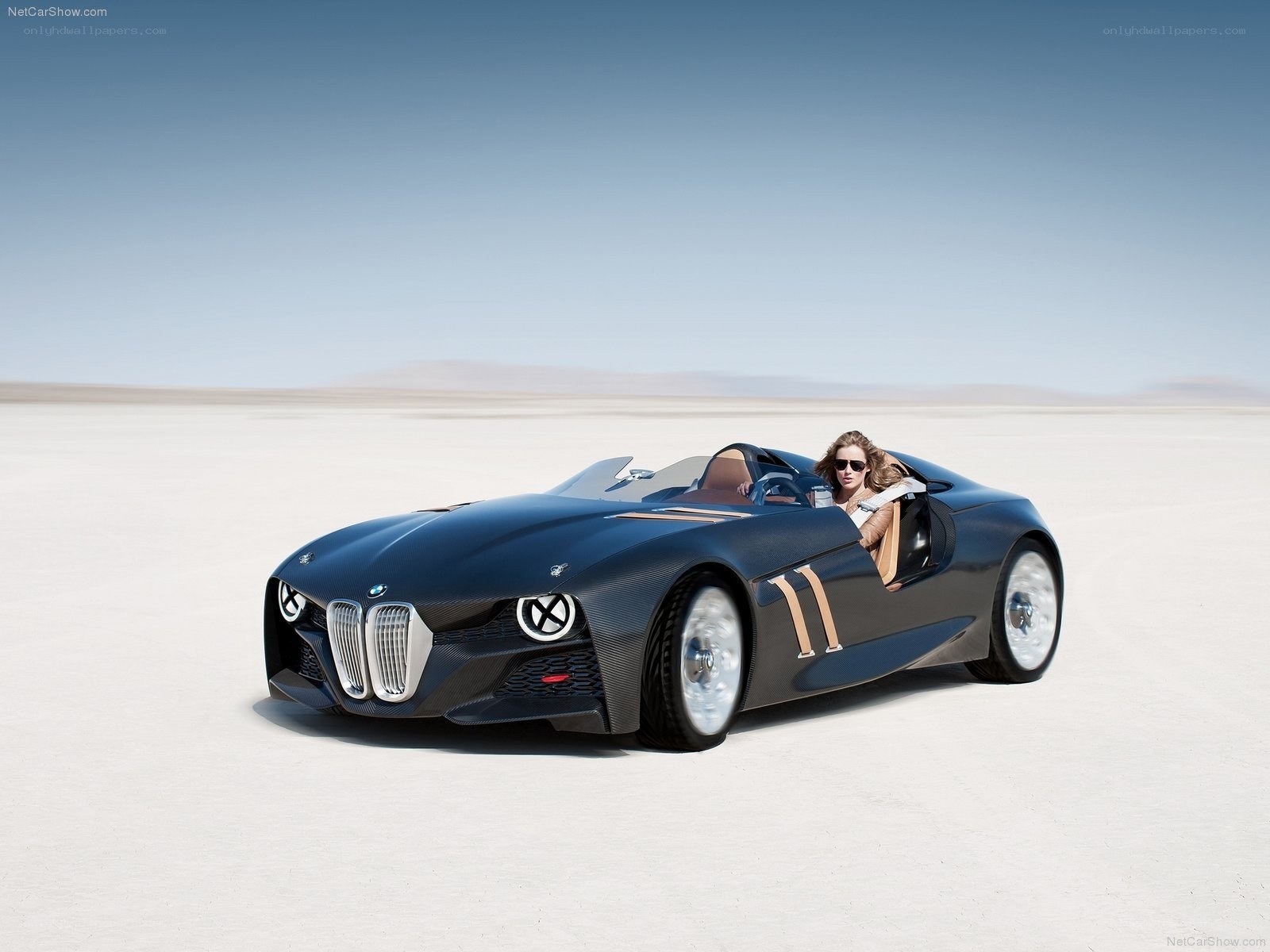 BMW Concept car on salt flat
