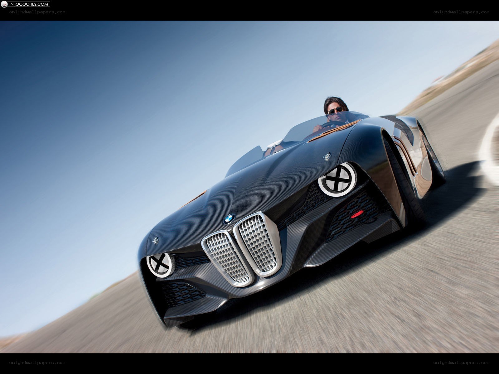 BMW concept car on track