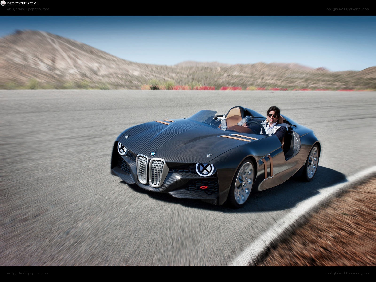 BMW concept car on track