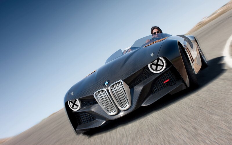 BMW concept car on track