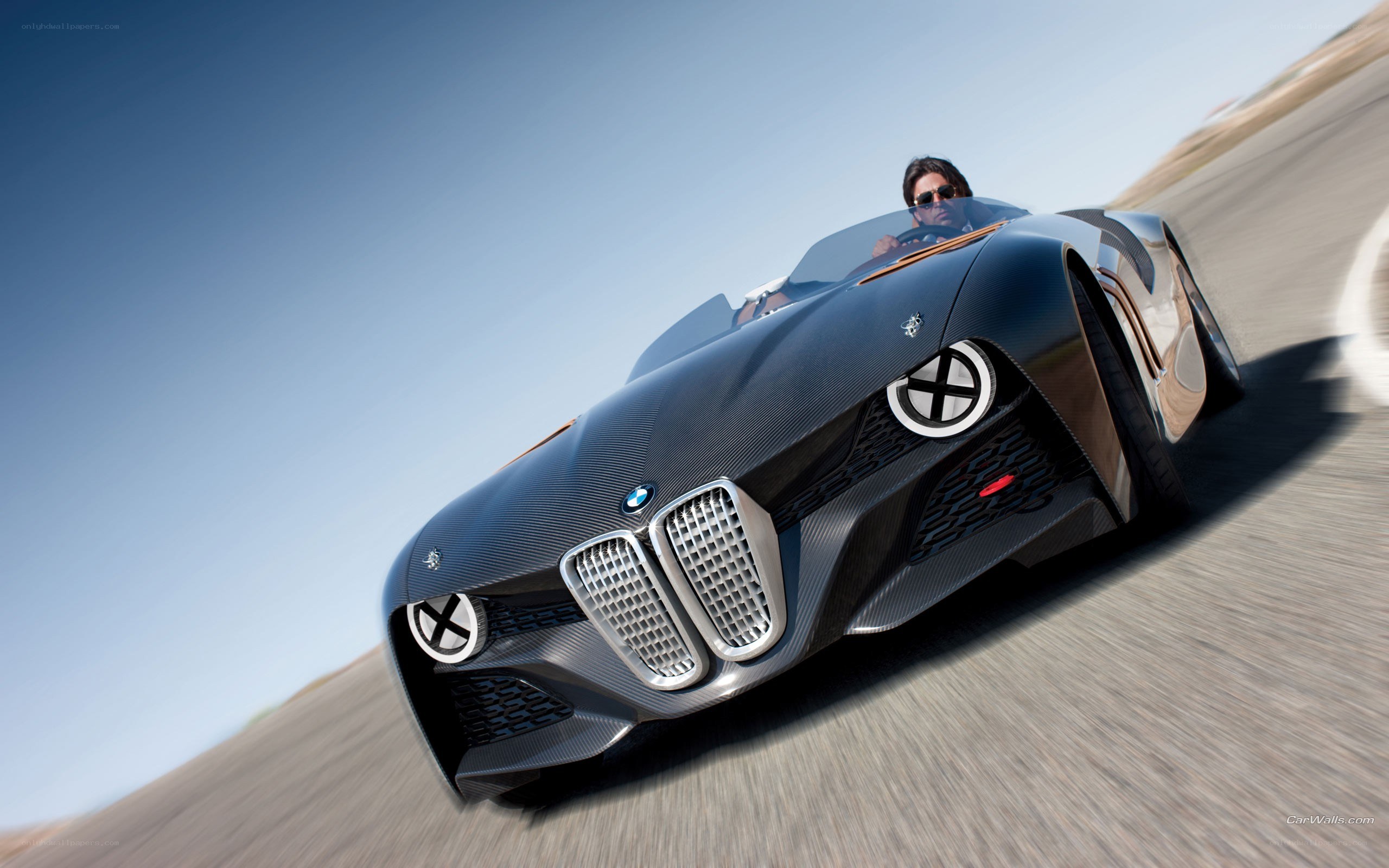 BMW concept car on track