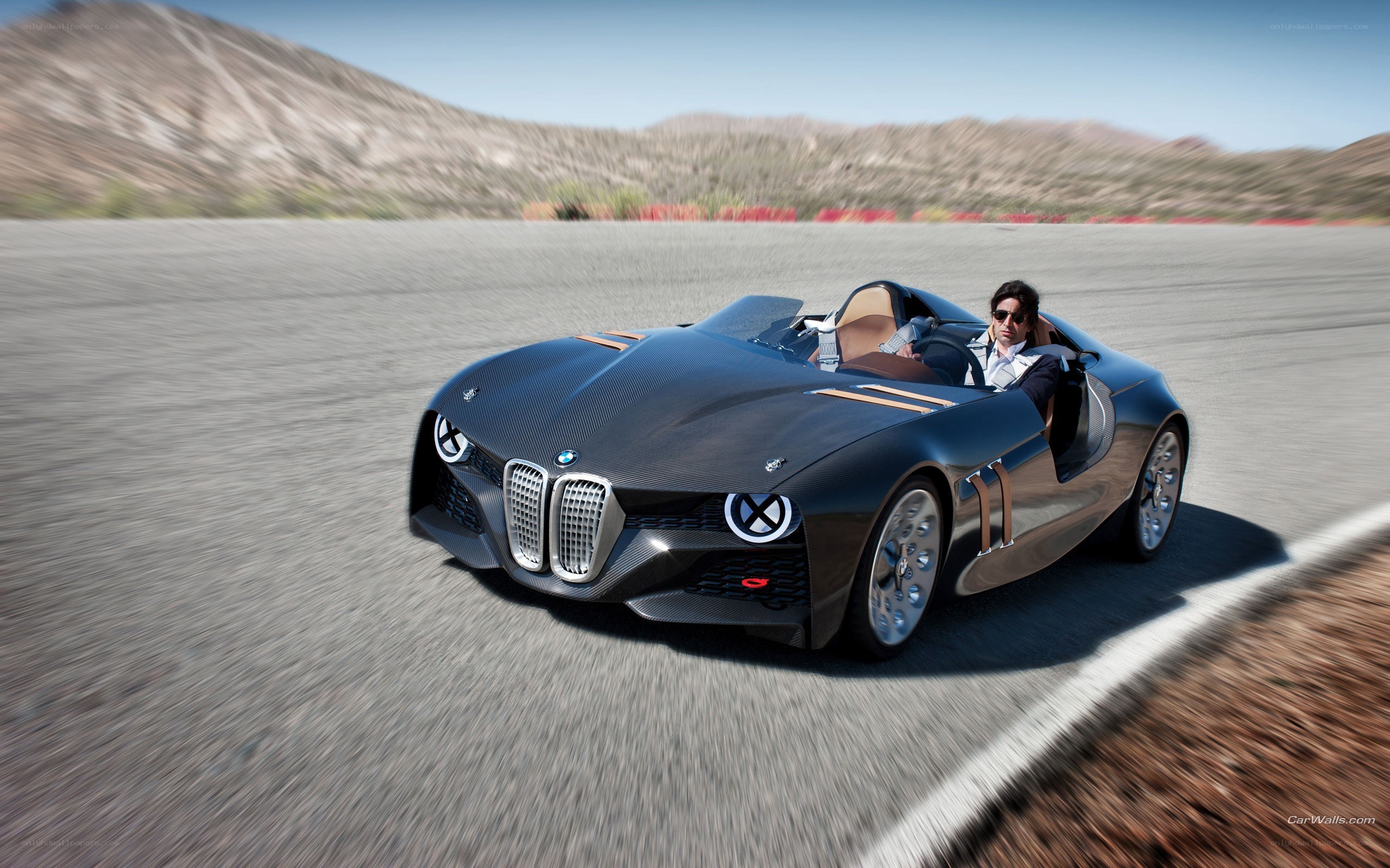 BMW concept car on track