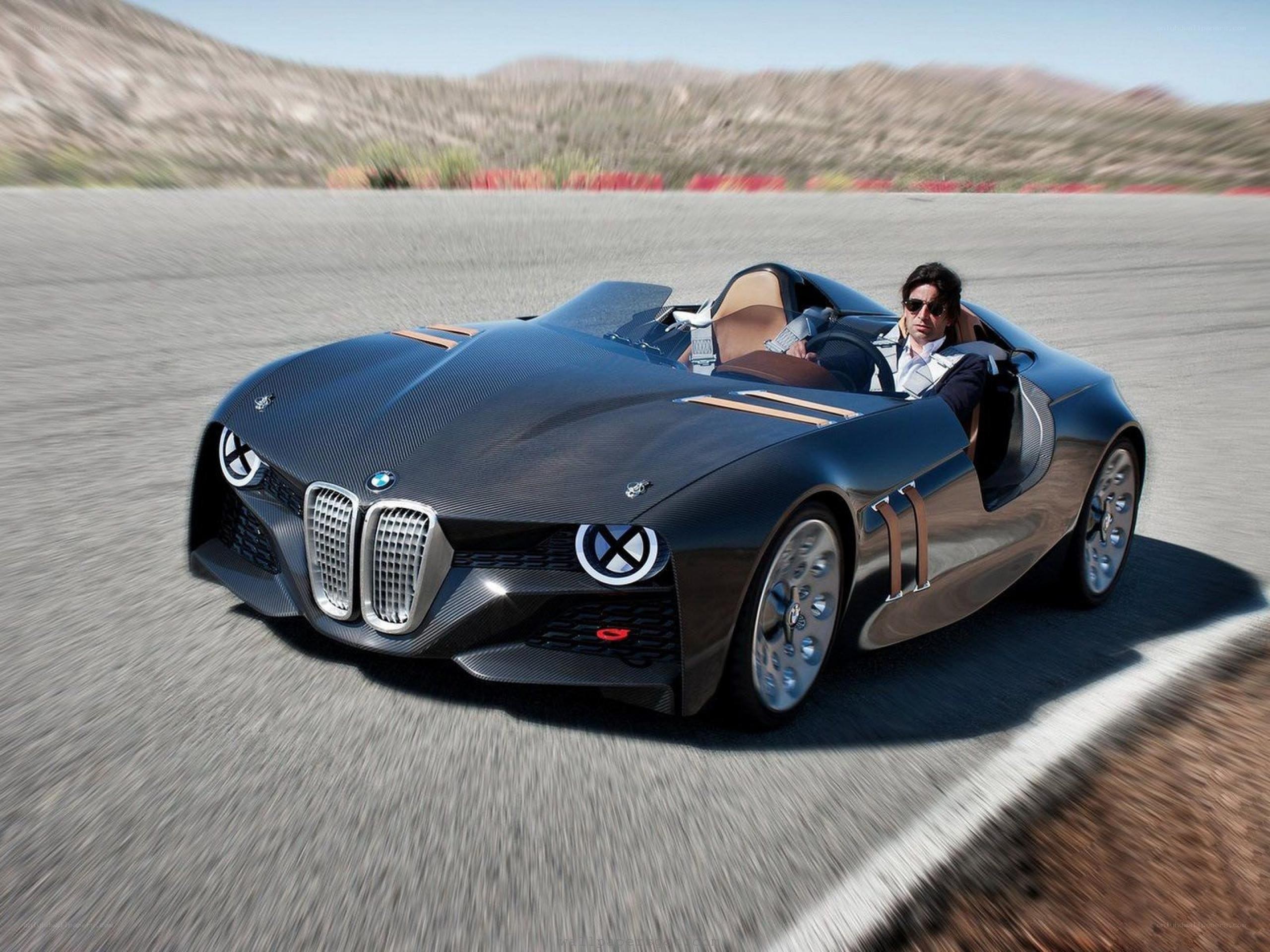 BMW concept car on track