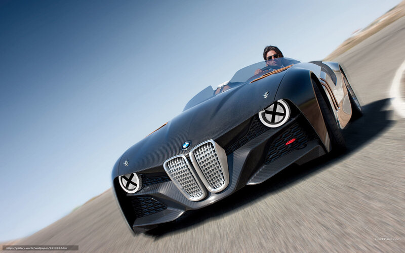 BMW concept car on track