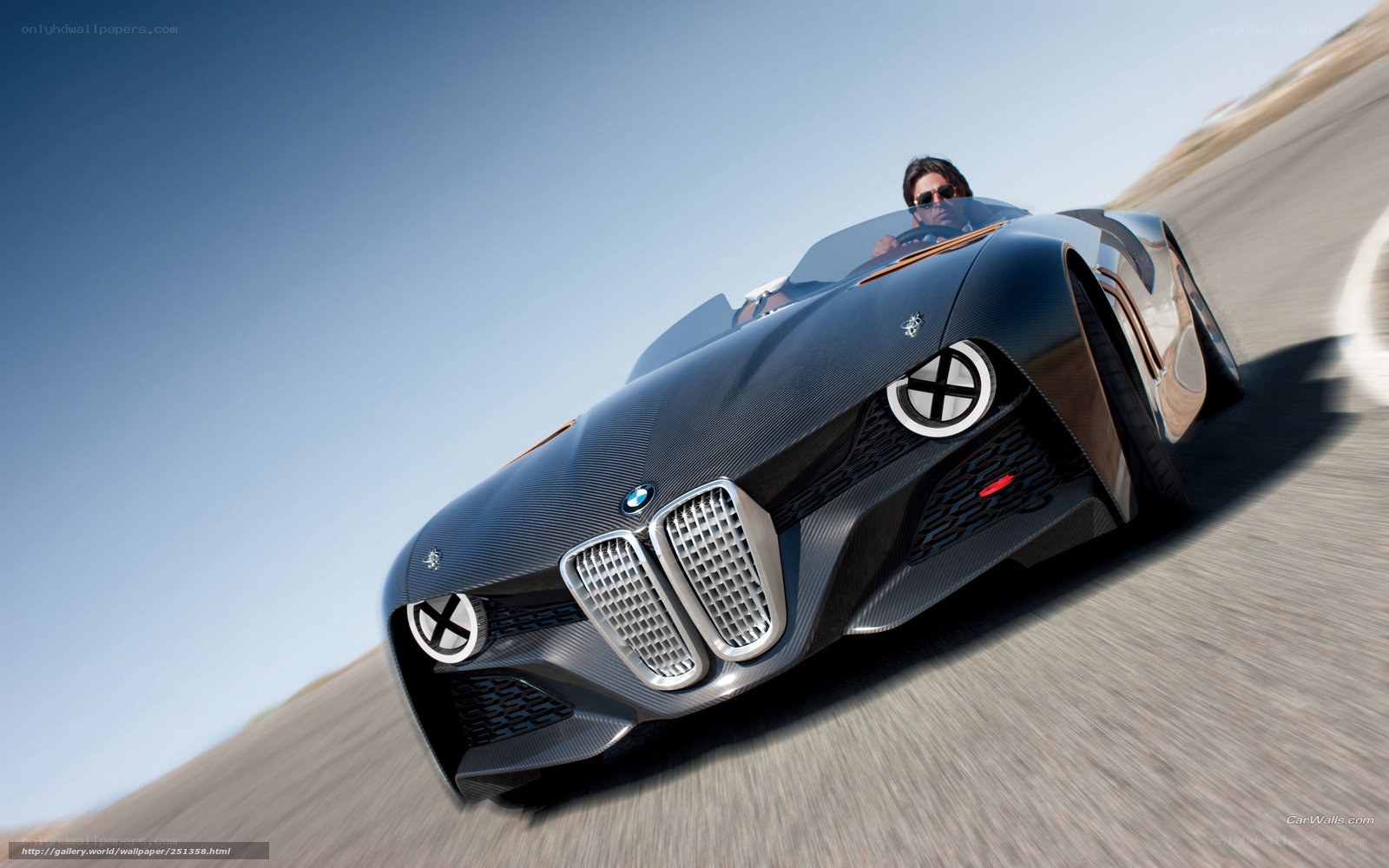 BMW concept car on track
