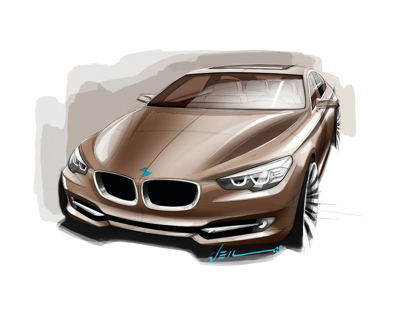 BMW concept car sketch