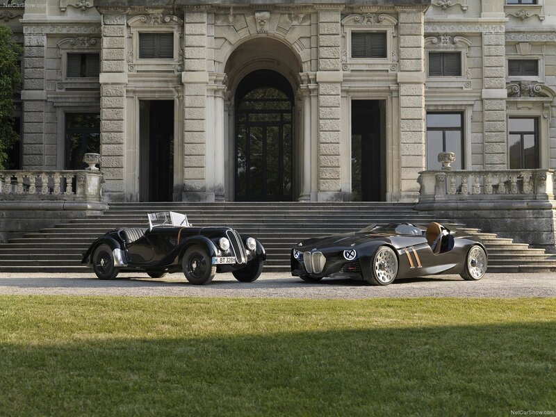 BMW concept cars at a mansion