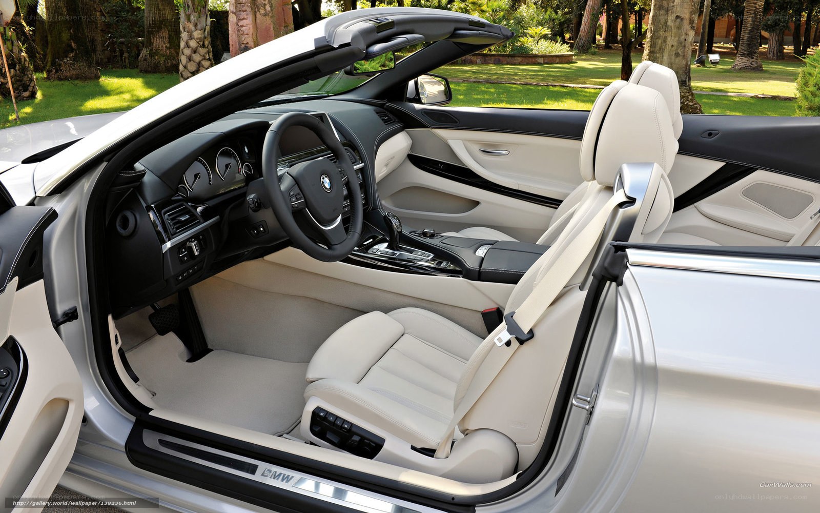 BMW convertible interior