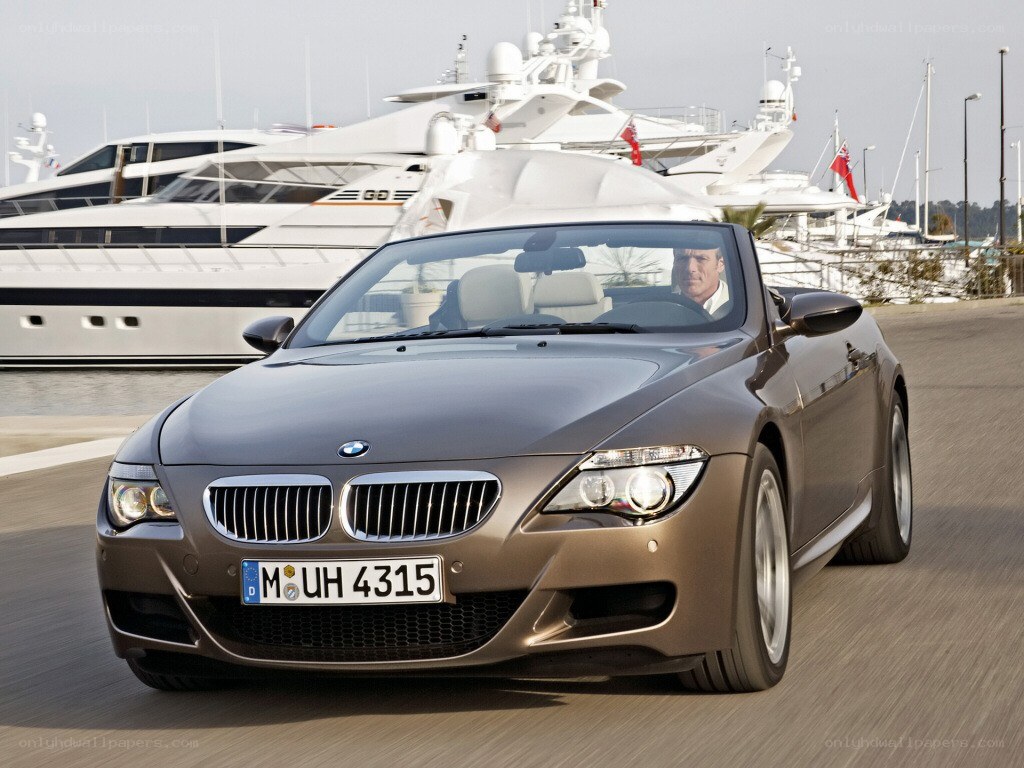 BMW convertible on marina road