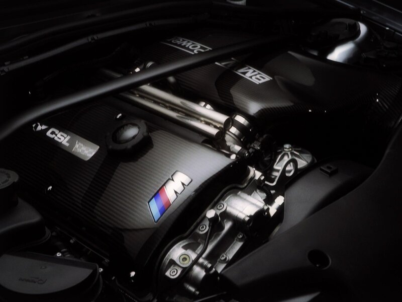 BMW CSL engine bay