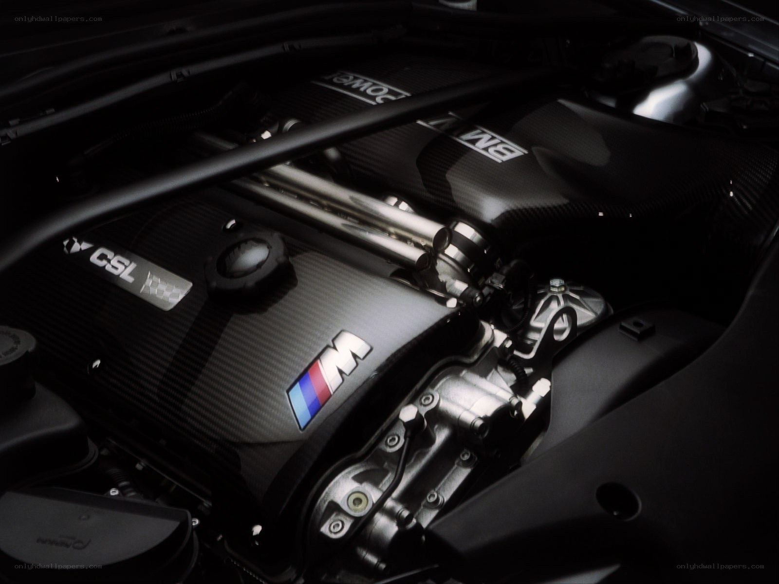 BMW CSL engine bay