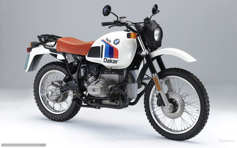 BMW Dakar Motorcycle — White