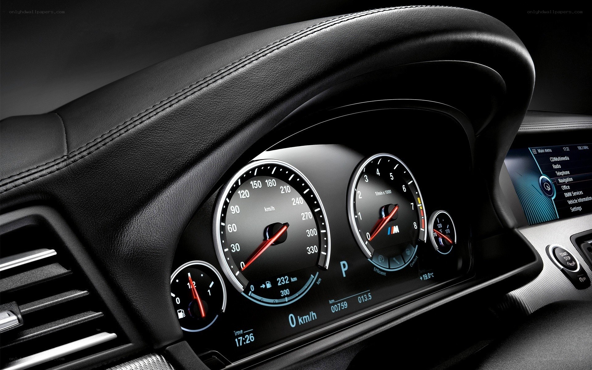 BMW dashboard close-up