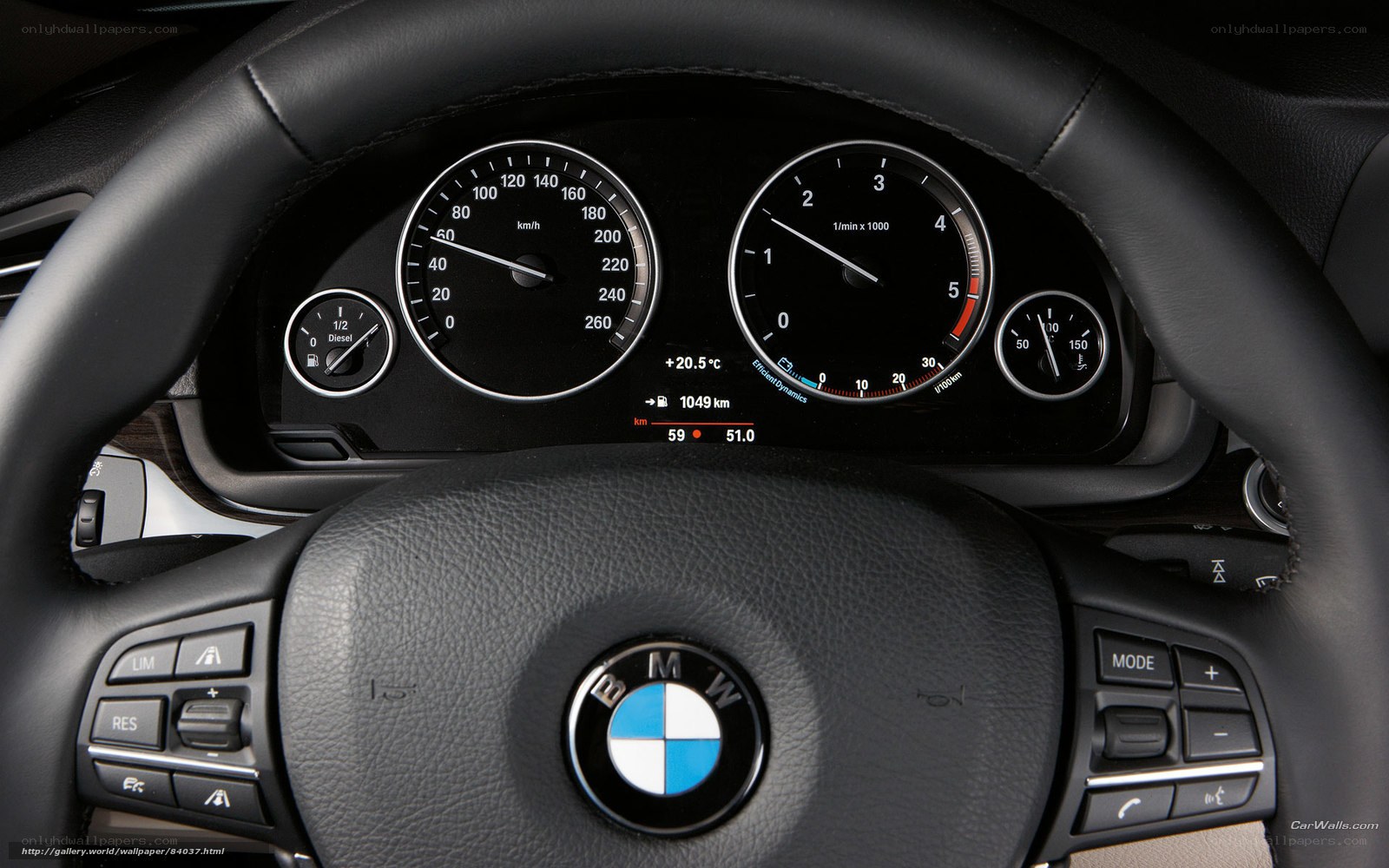 BMW dashboard close-up