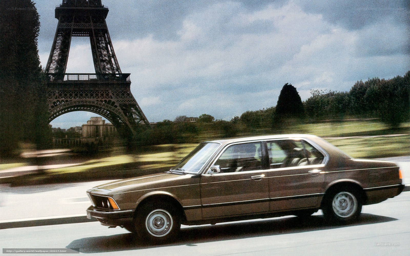 BMW driving near Eiffel Tower
