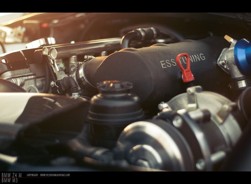 BMW Engine Bay — Black, Dramatic