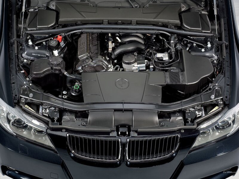 BMW Engine Bay — Black, Neutral, Photograph, Car Grille
