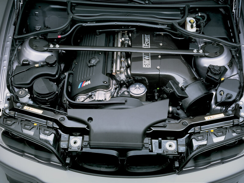 BMW Engine Bay — Black, Technical, Photograph, Carbon Fiber Cover
