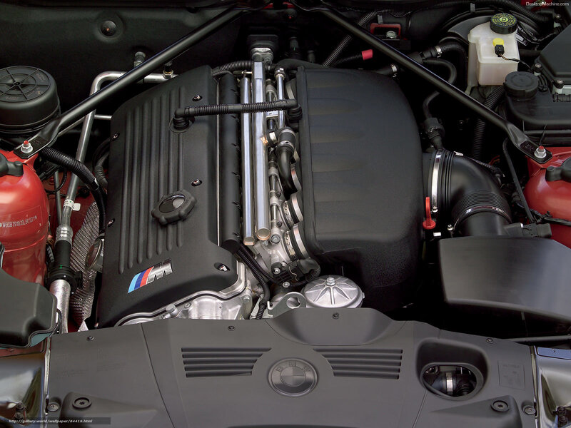 BMW Engine Bay — Black, Technical, Photograph, Engine Cover