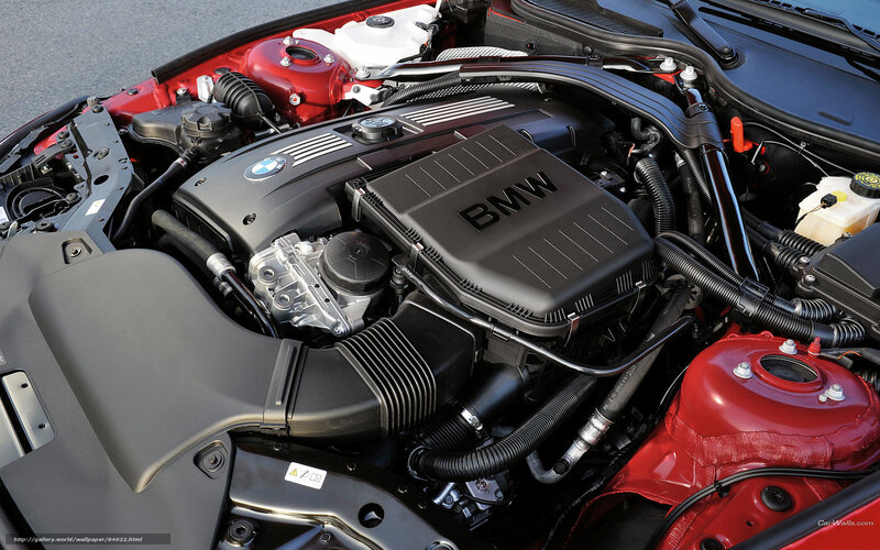 BMW Engine Bay — Black, Technical