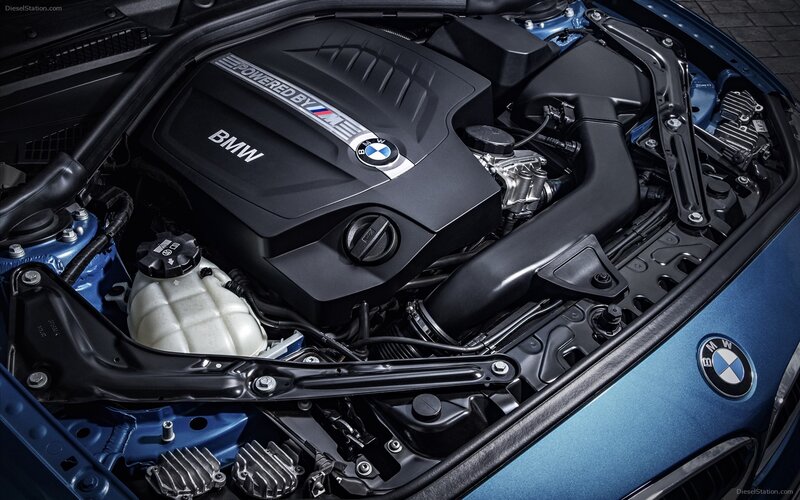 BMW Engine Bay — Blue