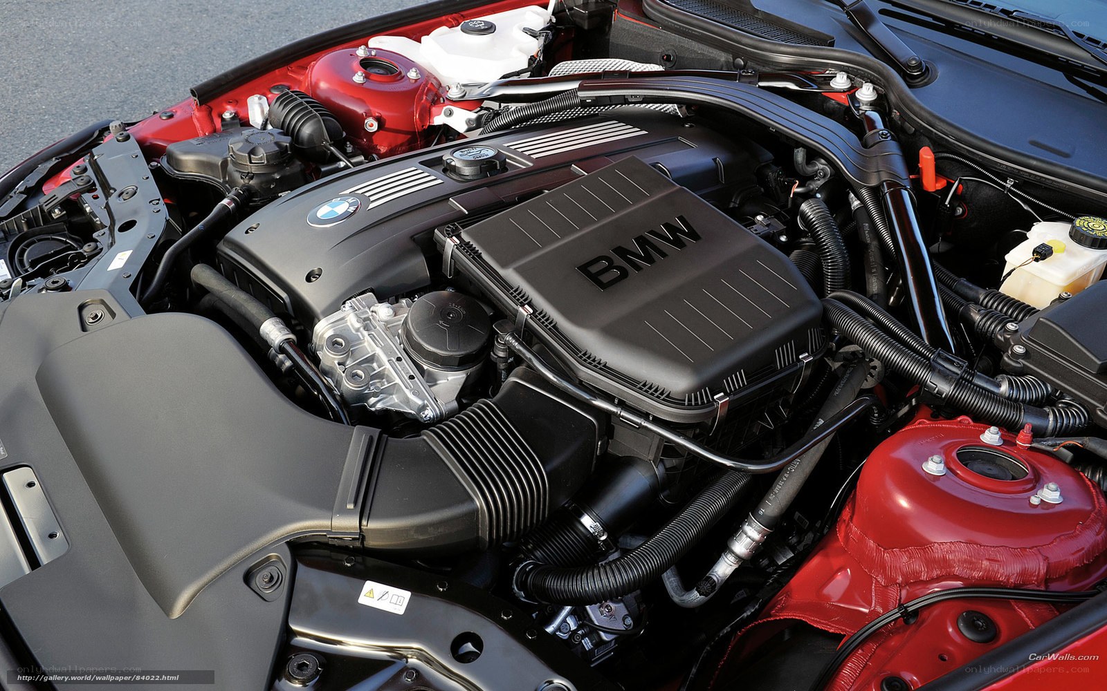 BMW engine bay close-up